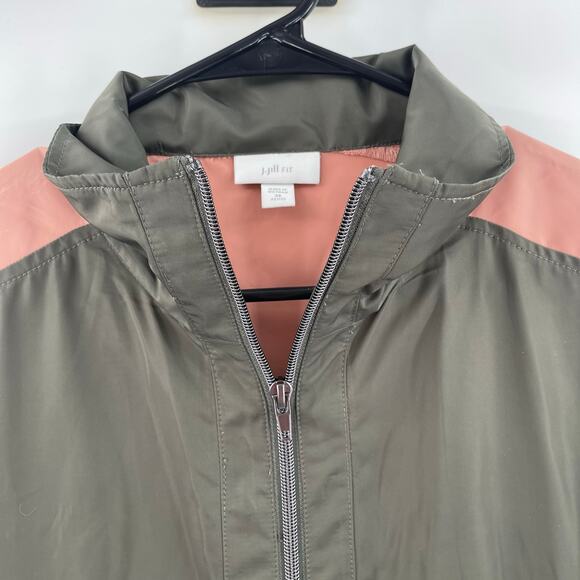 J.JILL FIT Jacket Petite Extra Small Lightweight Zipper Activewear Rain Athletic - Picture 11 of 15